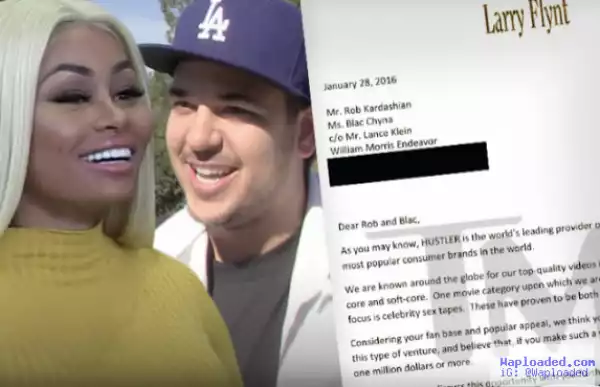 P*rn Site Sends Rob Kardashian & Blac Chyna Letter Asking Them To Do A S*x Tape